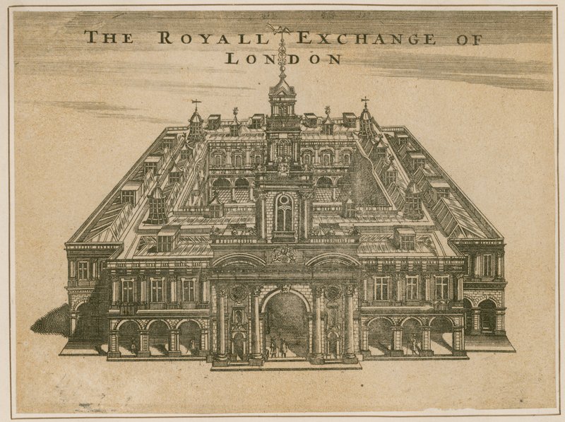 Die Royal Exchange, London von English School