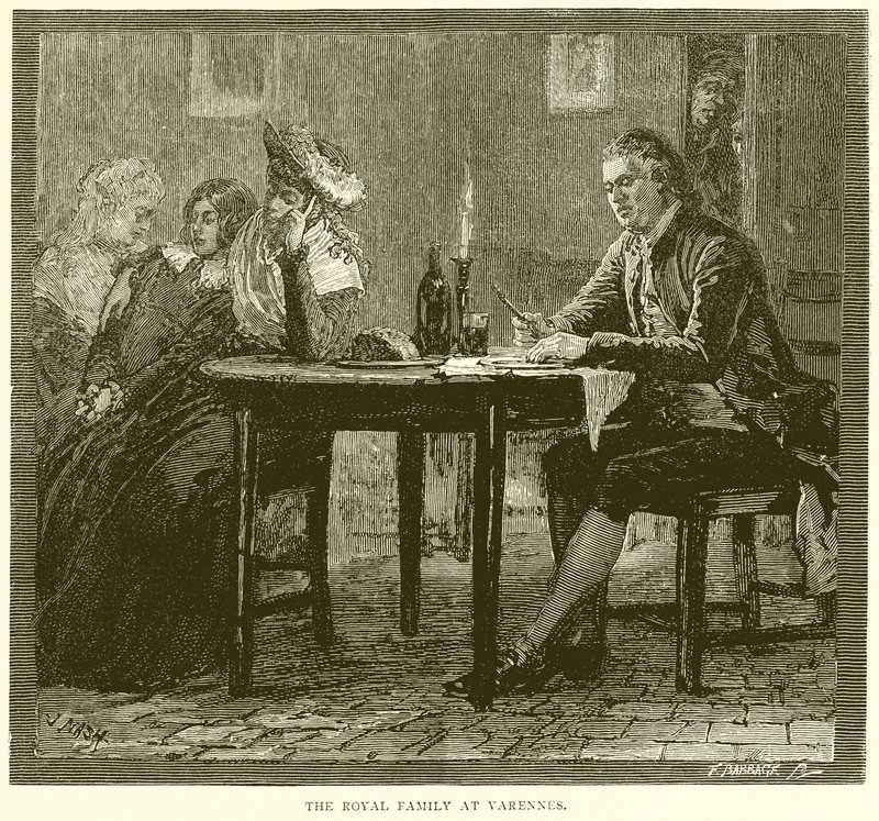 Die königliche Familie in Varennes von English School