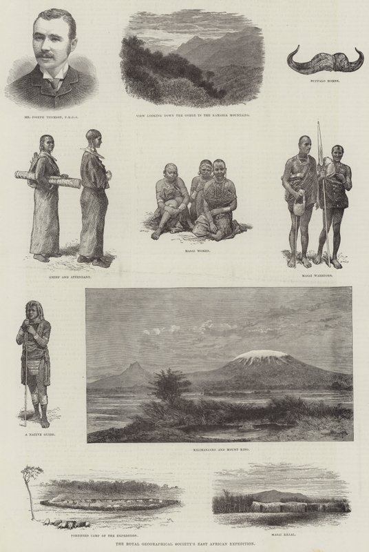 Die Ostafrika-Expedition der Royal Geographical Society (Stich) von English School