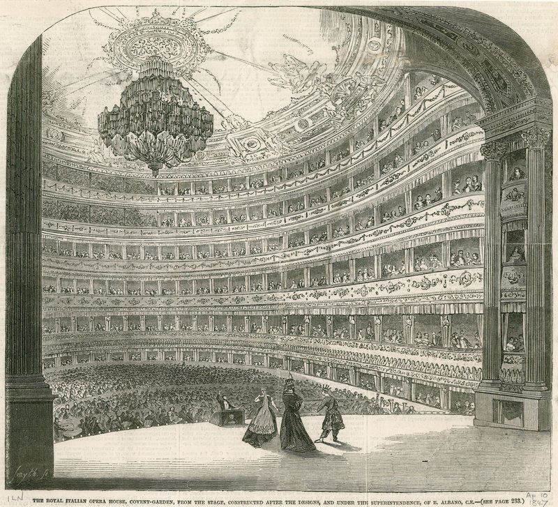 Das Royal Italian Opera House, Covent Garden, London von English School