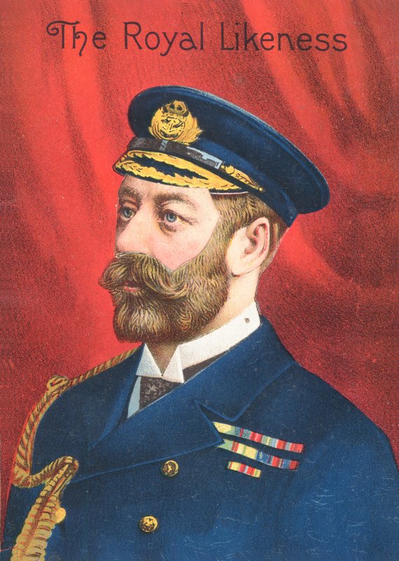Das königliche Abbild - Viktorianische Grußkarte von English School