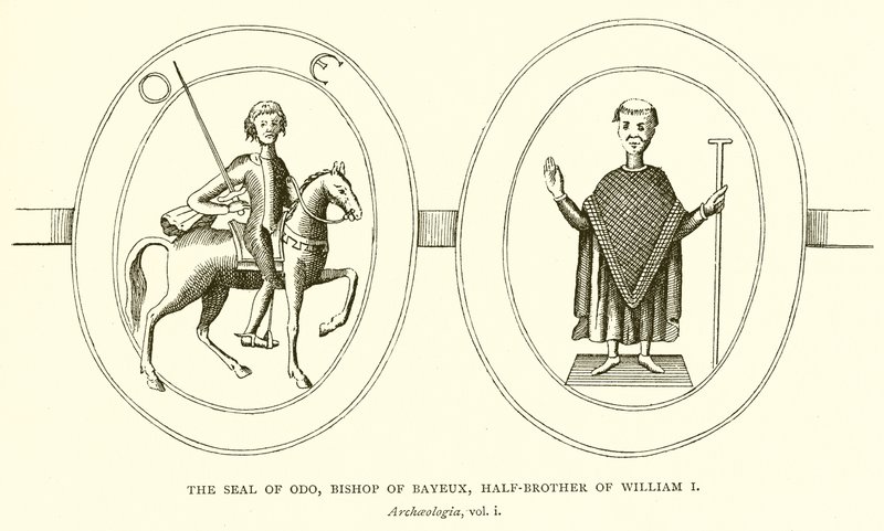Das Siegel von Odo, Bischof von Bayeux, Halbbruder von Wilhelm I. von English School