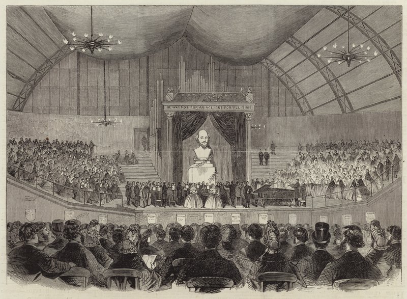 Die Shakespeare-Gedenkfeier in London von English School