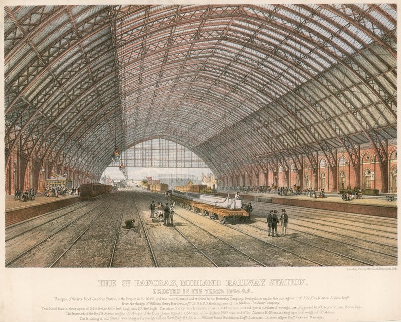 Der St Pancras, Midland Bahnhof, London, errichtet in den Jahren 1866-69 von English School