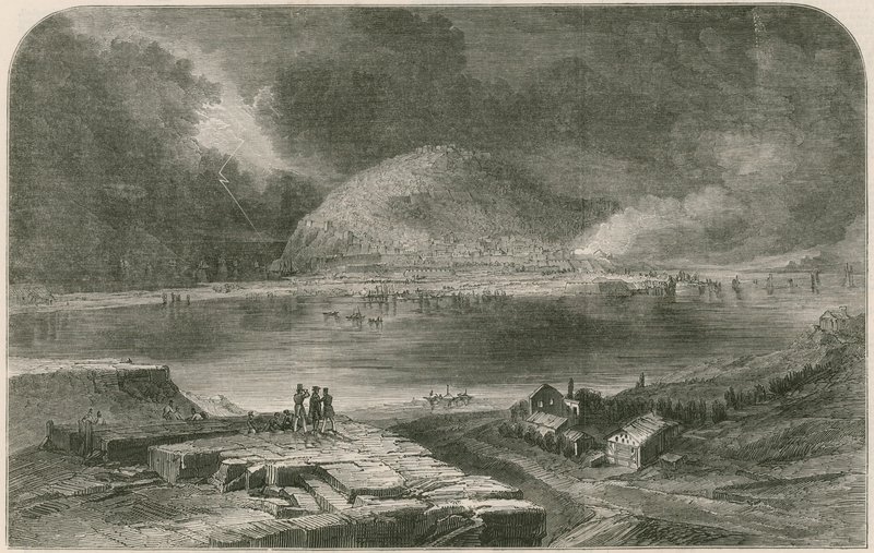 Der Sturm auf San Sebastian, aus dem neuen Diorama der Feldzüge des Herzogs von Wellington von English School