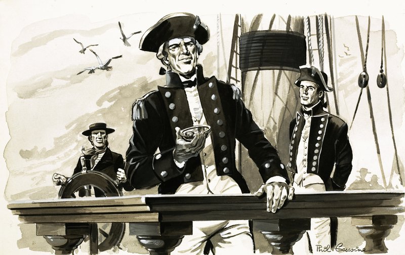 Die Geschichte der Uhr: Die Räder zum Laufen bringen (Captain Cook) von English School