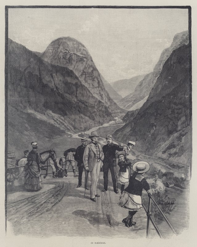 Die "Sunbeam" in Norwegen, von Lady Brassey (Gravur) von English School