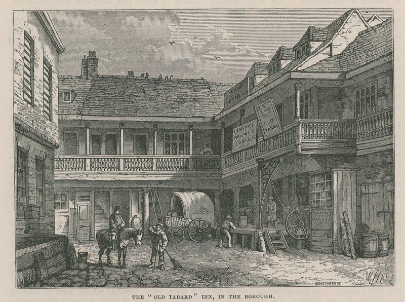 Das Tabard Inn, Southwark von English School