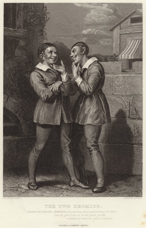 Die zwei Dromios, Komödie der Irrungen, Akt V, Szene I von English School