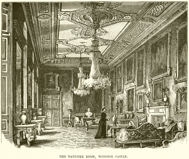 Das Vandyke-Zimmer, Windsor Castle von English School