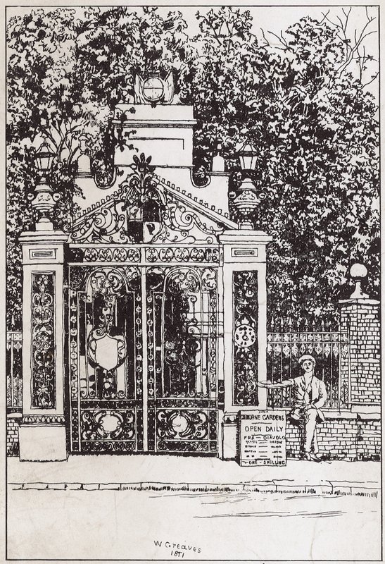 Der Wassereingang, Cremorne Gardens von English School