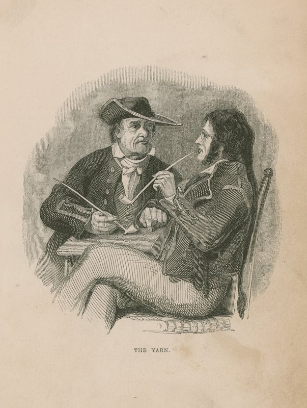 Das Garn; Illustration aus Poor Jack von Frederick Marryat von English School