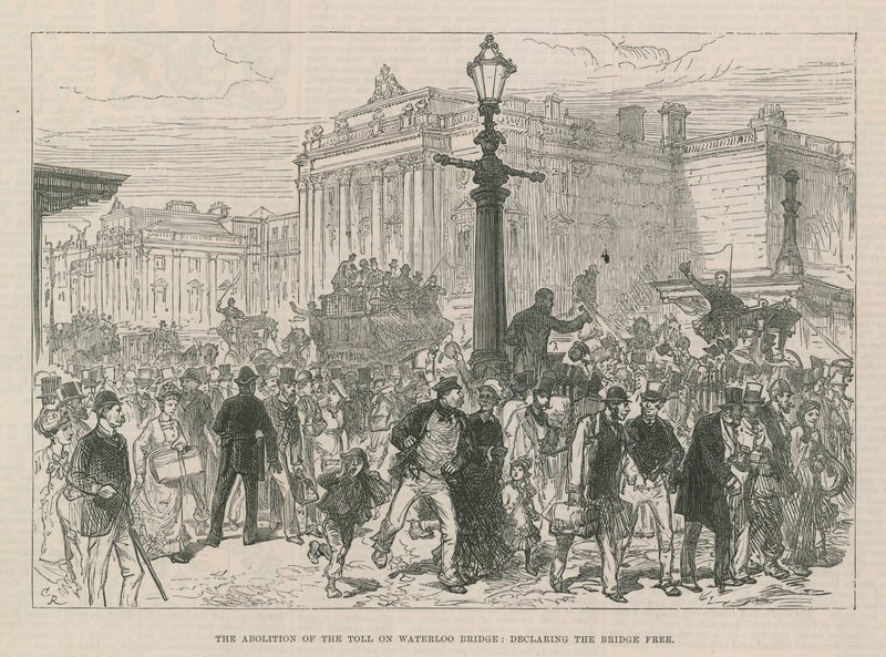 Die Abschaffung der Maut auf der Waterloo Bridge von English School