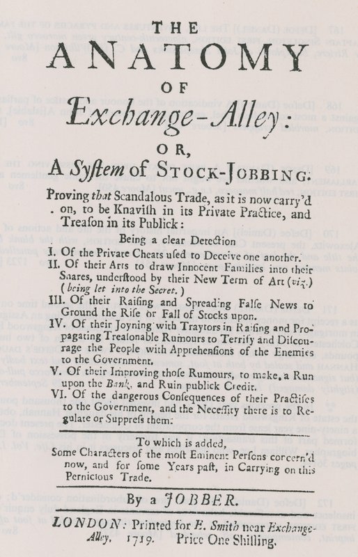 Die Anatomie der Exchange Alley von English School