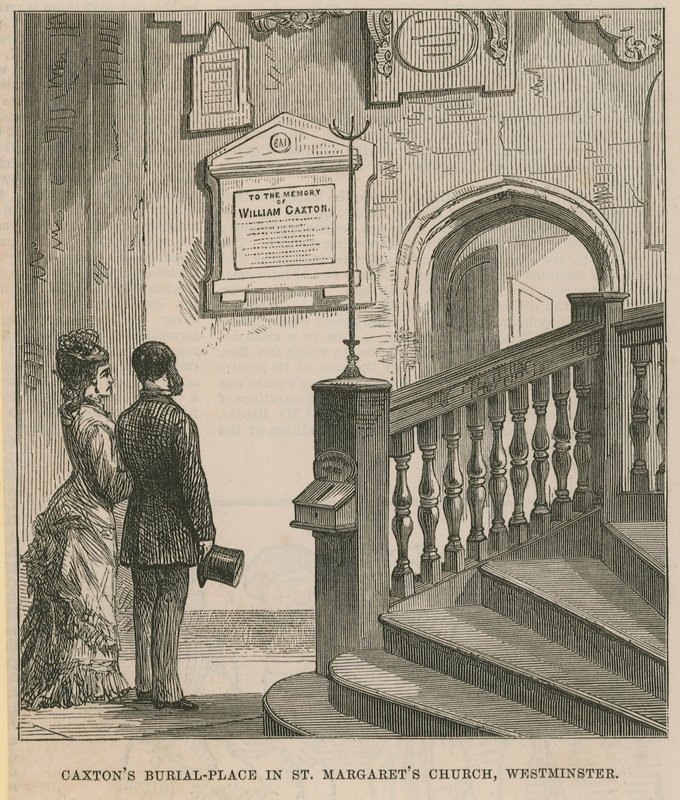 Die Grabstätte von William Caxton von English School