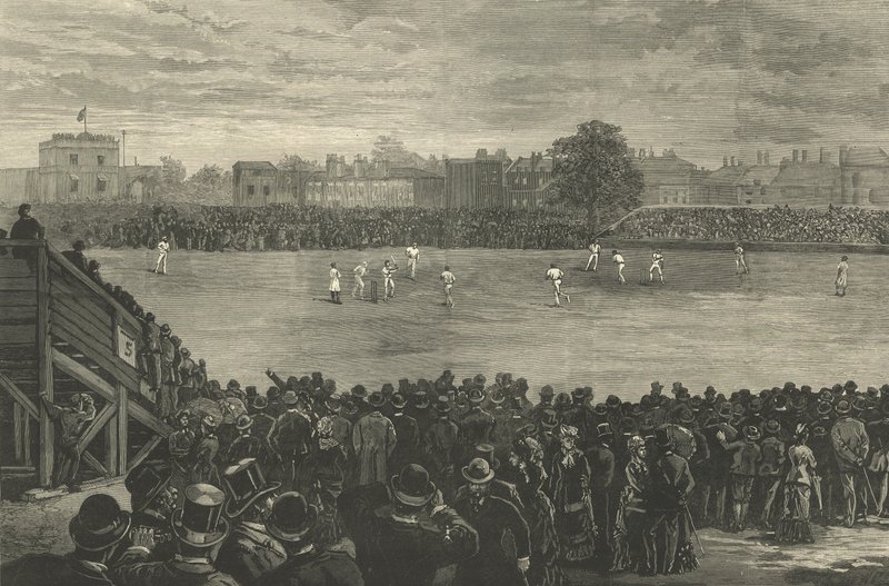 Das Cricketspiel, das zur Entstehung der Ashes führte von English School