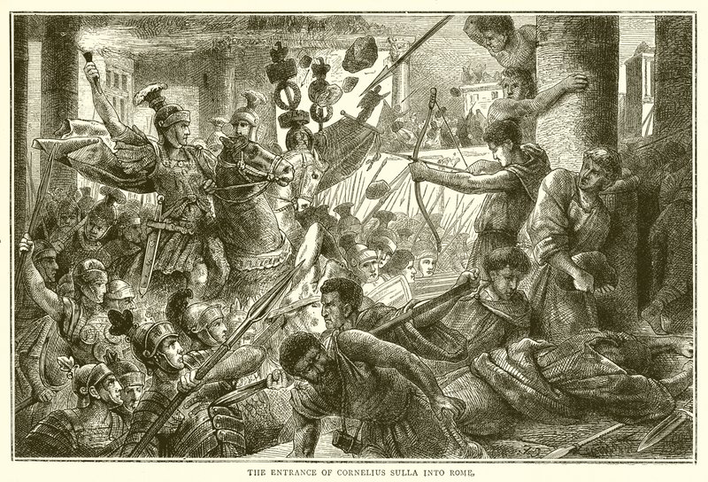 Der Einzug von Cornelius Sulla in Rom von English School