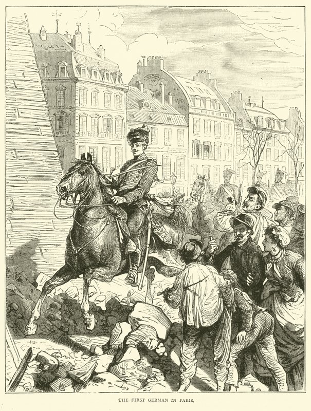 Der erste Deutsche in Paris, Februar 1871 von English School