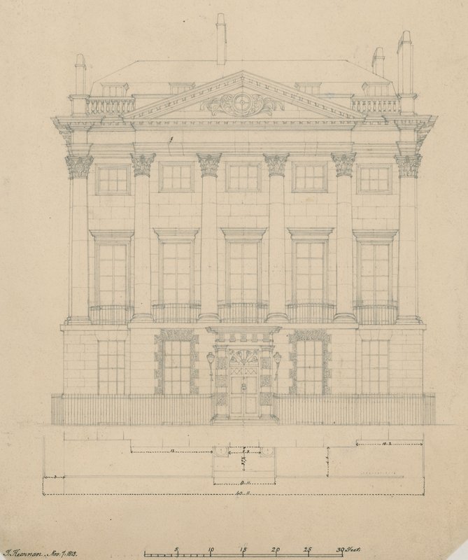 Das Haus von Mr. Scotmother, Cavendish Square, London von English School