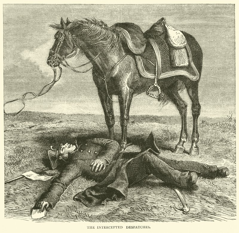 Die abgefangenen Depeschen, Januar 1871 von English School