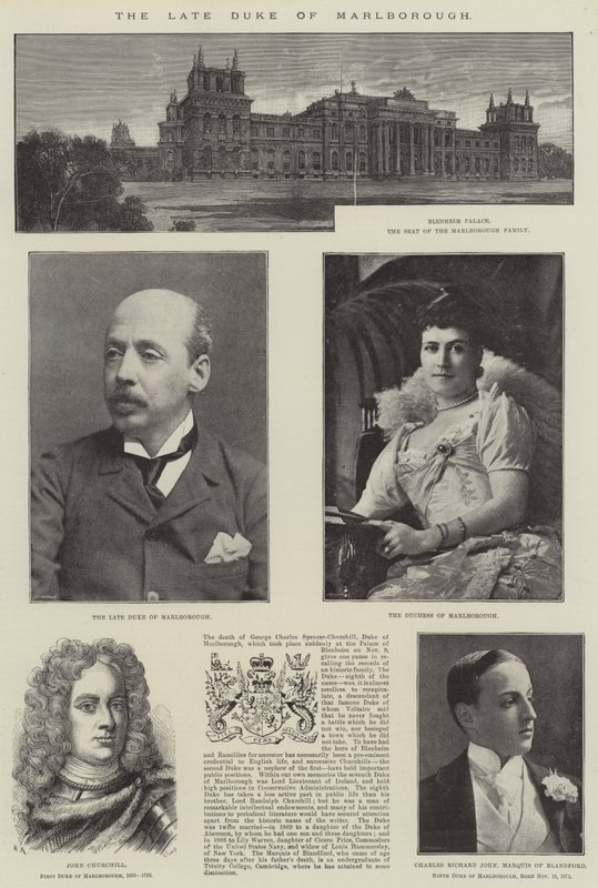 Der verstorbene Herzog von Marlborough von English School