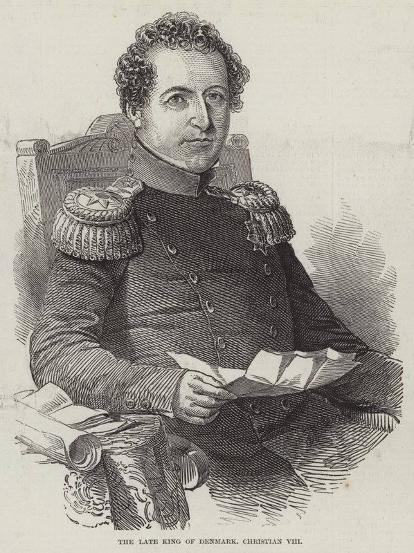 Der verstorbene König von Dänemark, Christian VIII. von English School