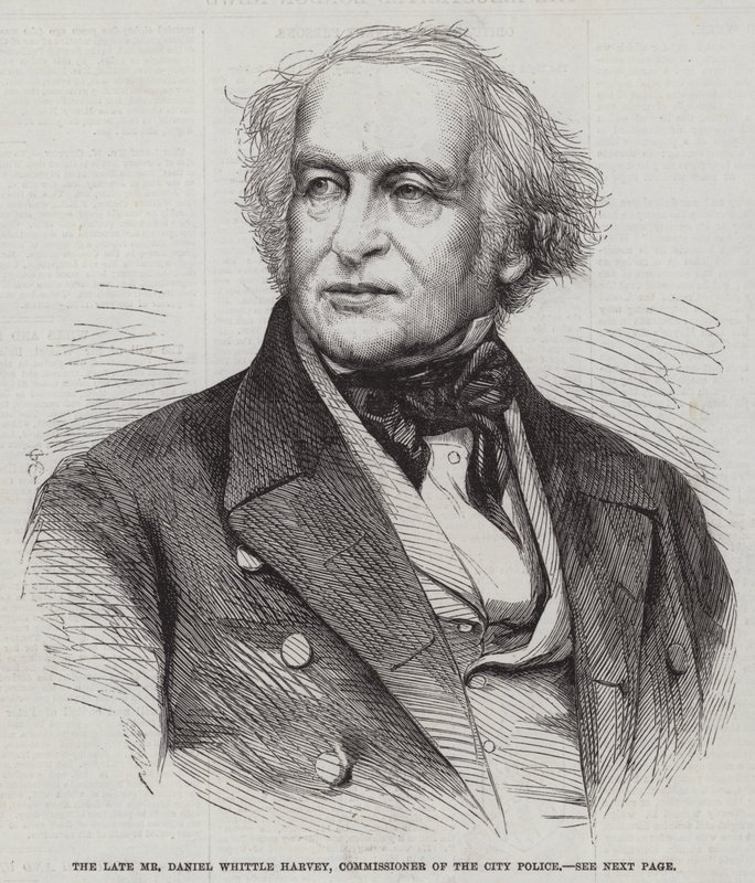 Der verstorbene Mr. Daniel Whittle Harvey, Kommissar der Stadtpolizei von English School