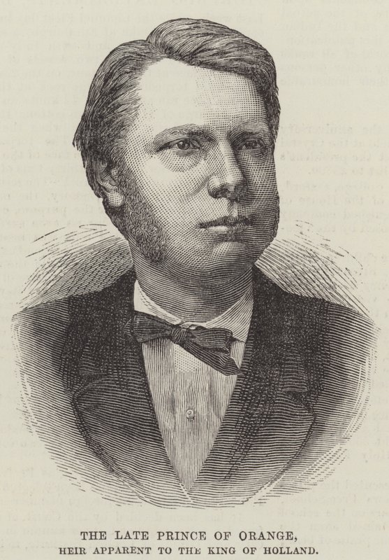 Der verstorbene Prinz von Oranien, Thronfolger des Königs von Holland (Gravur) von English School