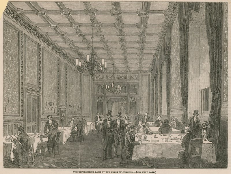 Der Erfrischungsraum im House of Commons von English School
