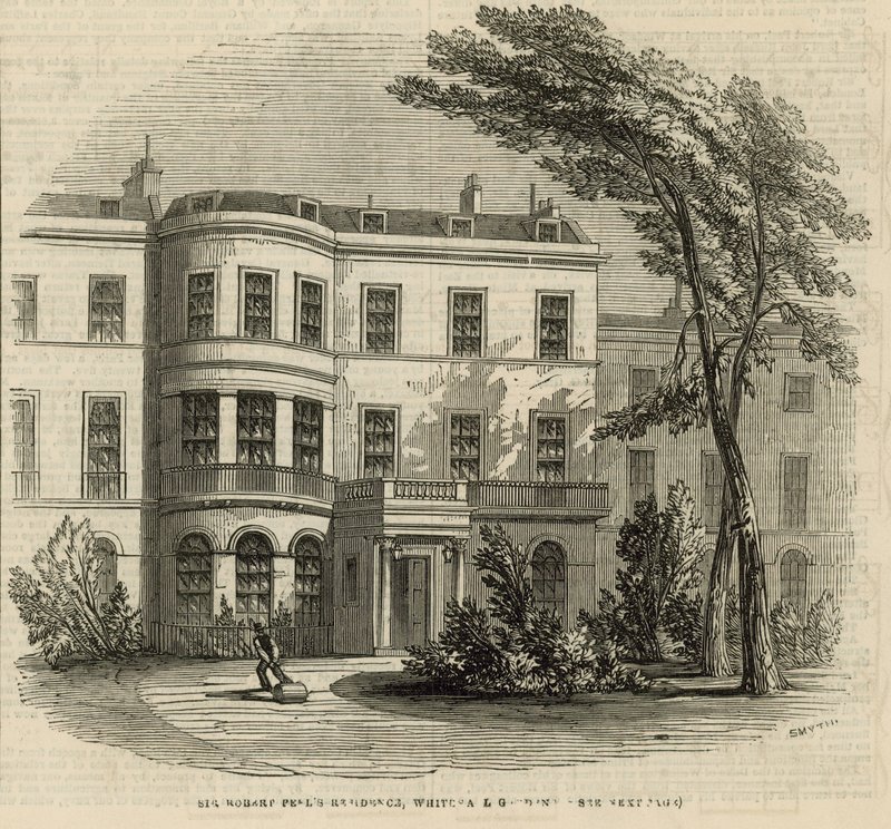 Wohnsitz von Sir Robert Peel von English School