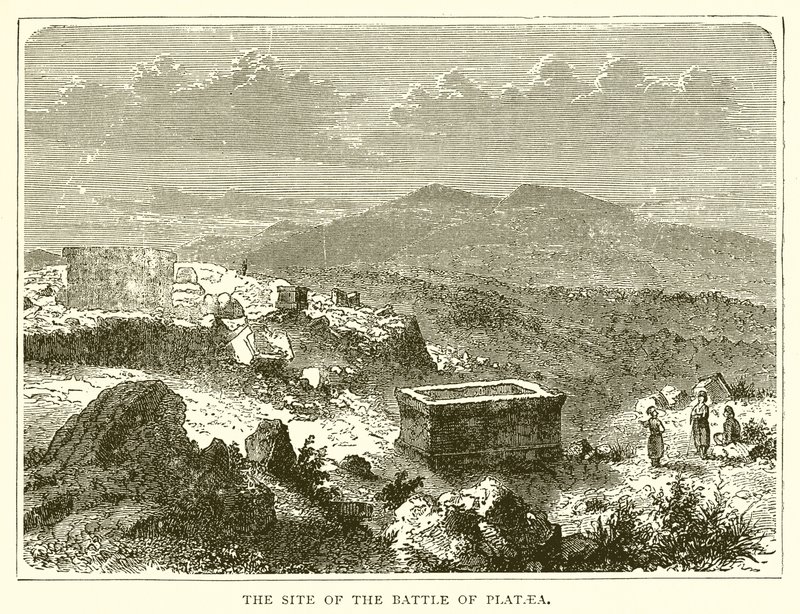 Der Ort der Schlacht von Plataea von English School