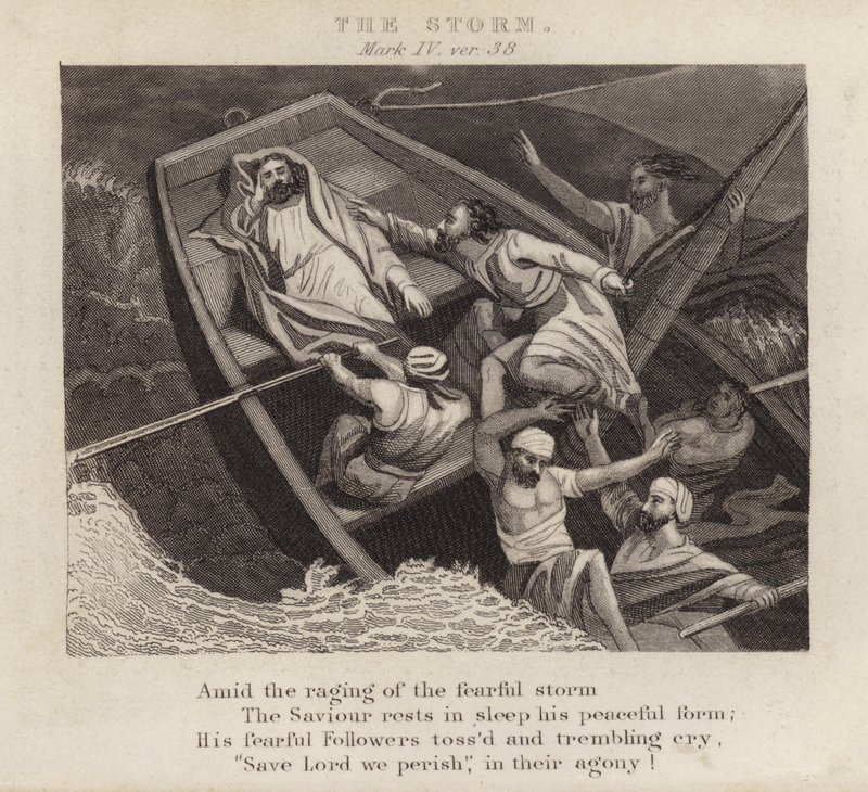 Der Sturm, Markus IV, Vers 38 von English School