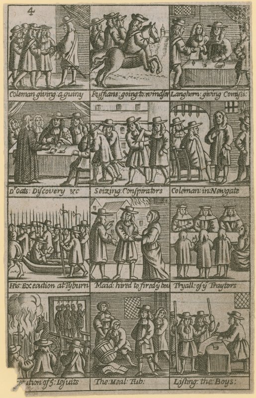 Die Geschichte von Edward Coleman, wegen Hochverrats am 27. November 1678 verurteilt von English School