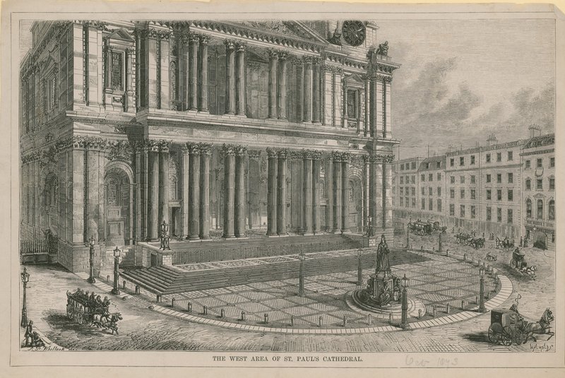 Der westliche Bereich der St. Pauls Kathedrale von English School