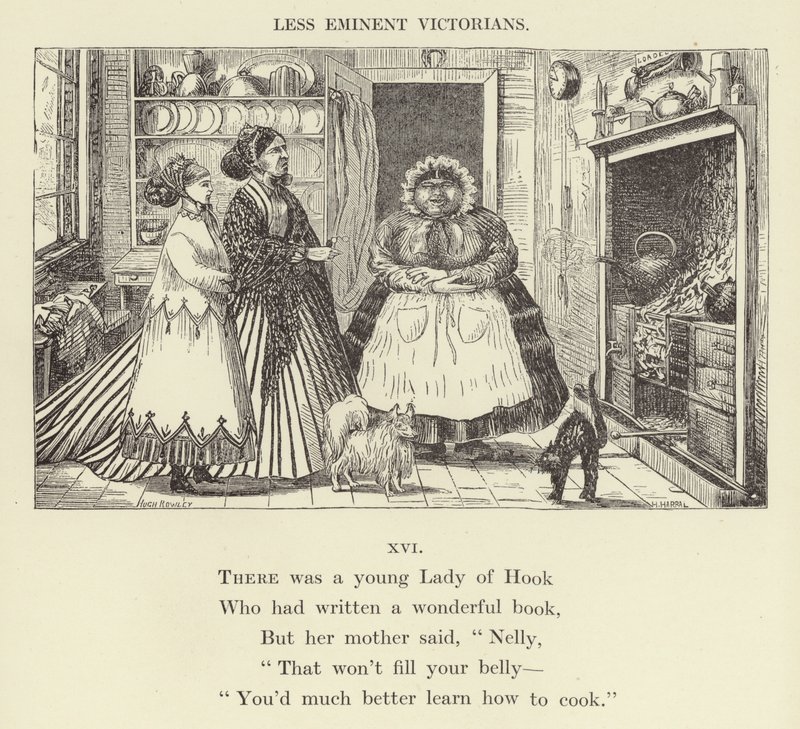 Es war eine junge Dame von Hook (Gravur) von English School