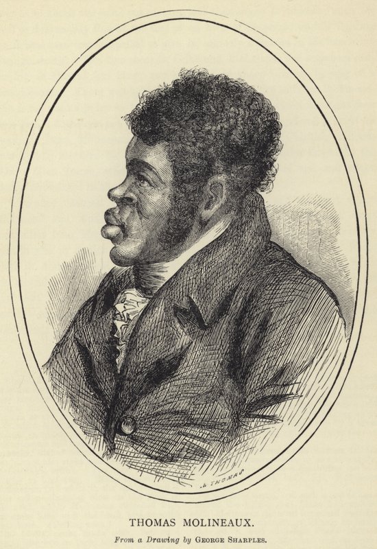 Thomas Molineaux, nach einer Zeichnung von George Sharples von English School