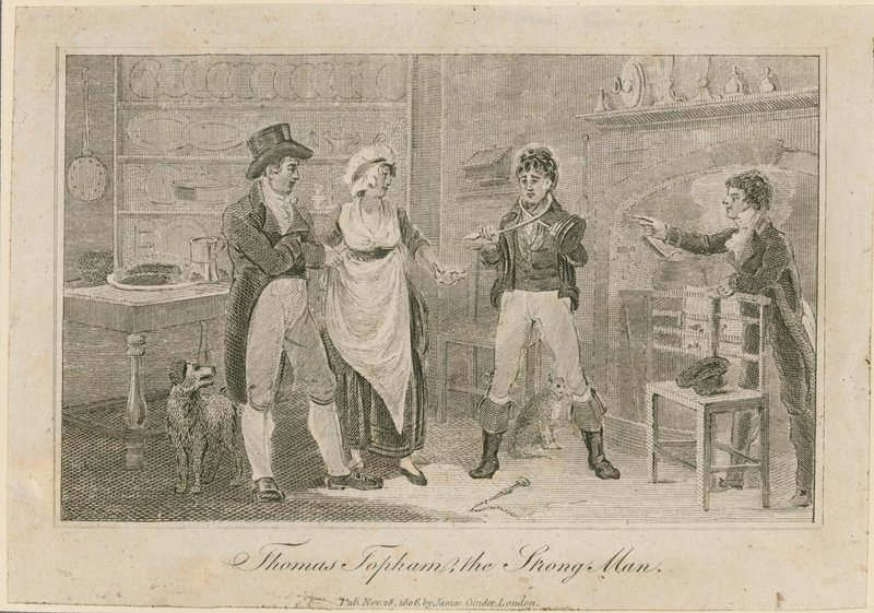 Thomas Topham, der starke Mann von Islington von English School