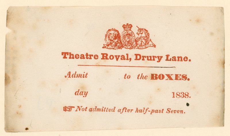 Ticket für Drury Lane Theatre, London von English School