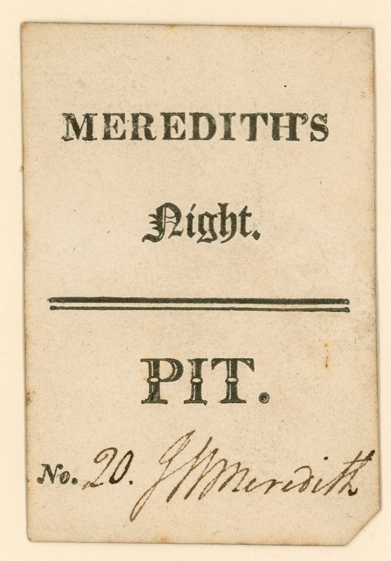 Ticket für Drury Lane Theatre, London: Merediths Nacht von English School