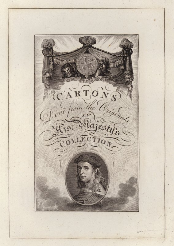 Titelseite für Cartons Done from the Originals in His Majesty’s Collection von English School
