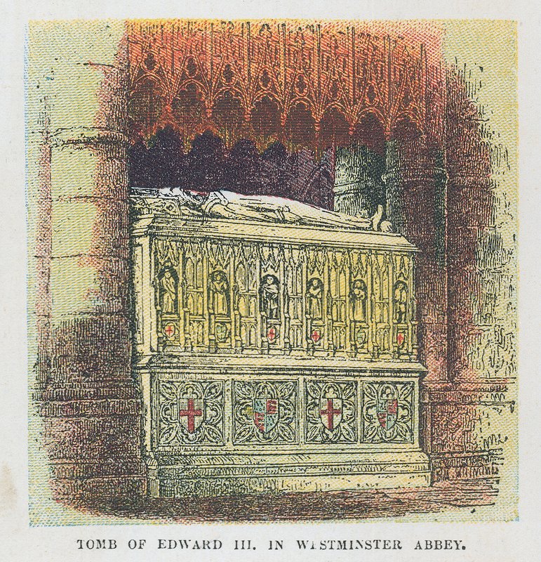 Grab von König Edward III in der Westminster Abbey von English School