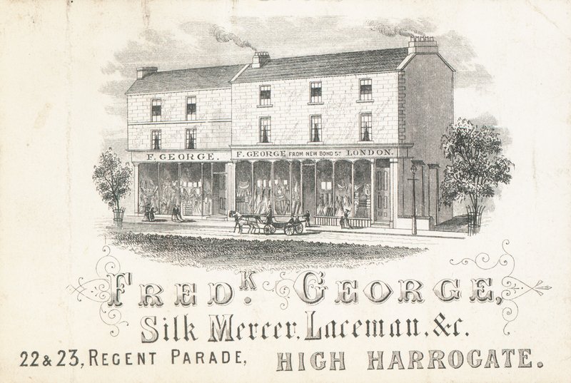 Handelskarte, Frederick George, Seidenhändler und Spitzenmacher von English School