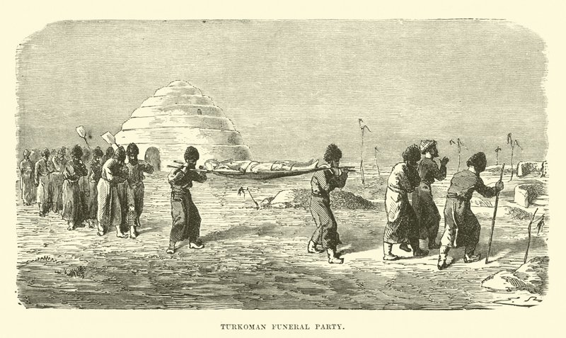 Turkmenische Trauergesellschaft von English School