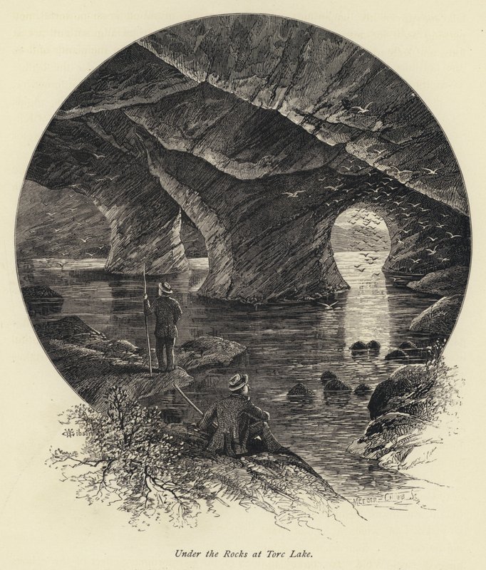 Unter den Felsen am Torc-See (Stich) von English School