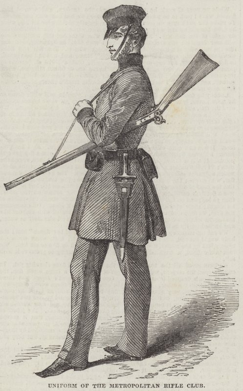 Uniform des Metropolitan Rifle Club (Stich) von English School