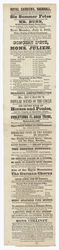 Vauxhall Gardens, Werbung von English School