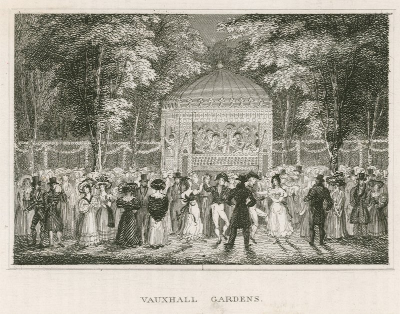 Vauxhall-Gärten, London von English School