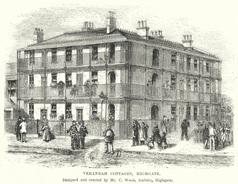 Verandah Cottages, Highgate von English School