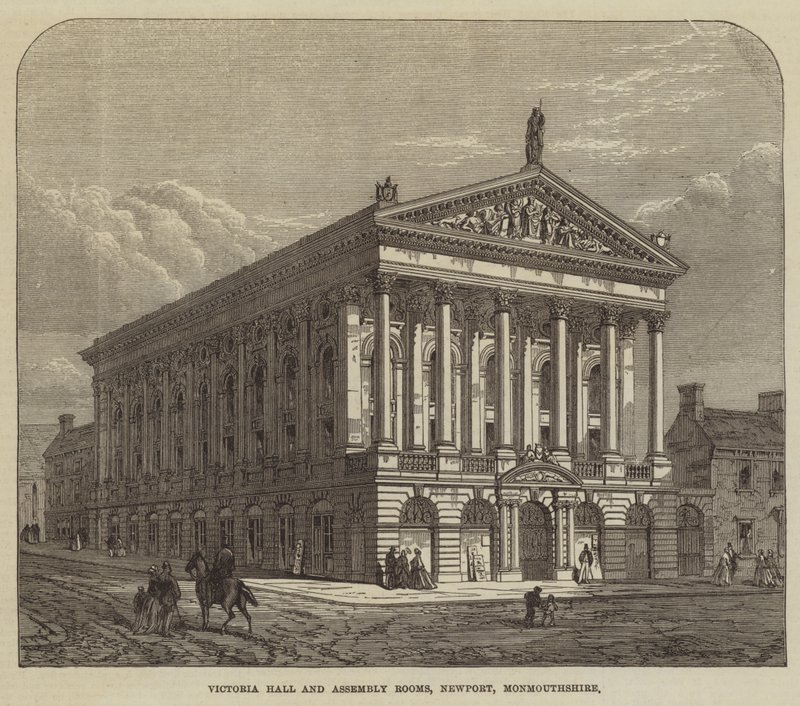 Victoria Hall und Versammlungssäle, Newport, Monmouthshire von English School