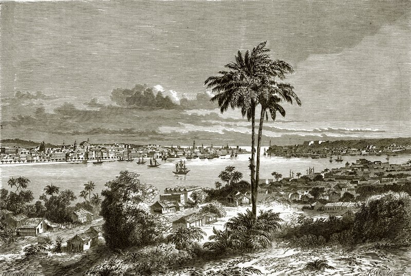 Ansicht von Havanna, der Hauptstadt Kubas von English School